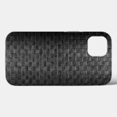 Thin Blue Line - Police Leather Small Basket Weave Case-Mate iPhone Case (Achterkant (horizontaal))