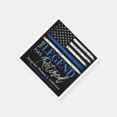 Thin Blue Line Police Legend Reensirement Servet (Hoek)