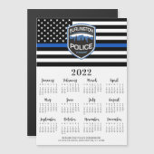 Thin Blue Line Police Logo 12 maanden 2022 (Voorkant / Achterkant)