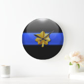 Thin Blue Line - Police Major Insignia Grote Klok (Huis)
