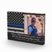 Thin Blue Line Police Memorial Fotoblokken (Rechts)