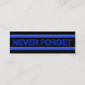 Thin Blue Line Police Officer Custom Visitekaartje (Achterkant)