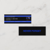 Thin Blue Line Police Officer Custom Visitekaartje (Voorkant / Achterkant)