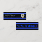Thin Blue Line Police Officer Custom Visitekaartje (Voorkant / Achterkant)