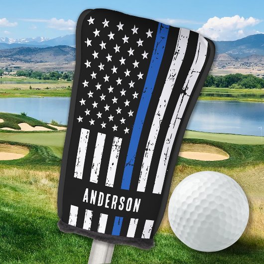 Thin Blue Line Police Officer Gift Police Golfheadcover