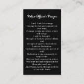 Thin Blue Line Police Officer Prayer Bulk Visitekaartje (Voorkant)