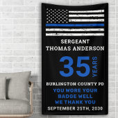 Thin Blue Line Police Officer Retirement Party Spandoek