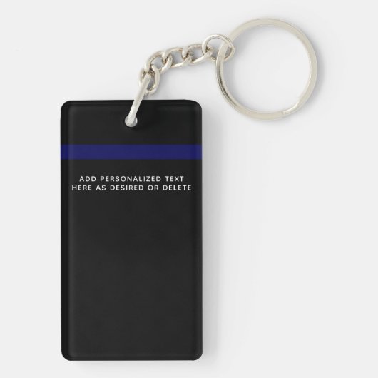Thin Blue Line Police PRAYER US Law Enforcement Sleutelhanger (achterkant)