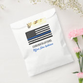 Thin Blue Line Police Retirement Enforcement Enfor Bedankzakje (Gezegeld)