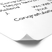 Thin Blue Line Police Retirement Guest Book Poster (Hoek)