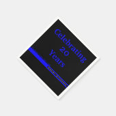 Thin Blue Line Police Retirement met naam Servet (Hoek)