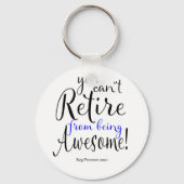 Thin Blue Line Police Retirement Sleutelhanger (Voorkant)