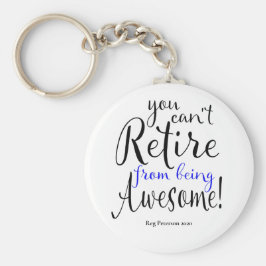 Thin Blue Line Police Retirement Sleutelhanger