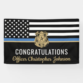 Thin Blue Line Police Retirement Spandoek