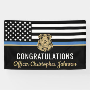 Thin Blue Line Police Retirement Spandoek