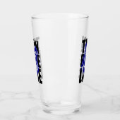 Thin Blue Line Police Support Badge Glas (Links)