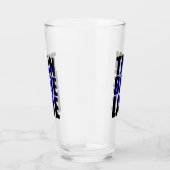 Thin Blue Line Police Support Badge Glas (Rechts)