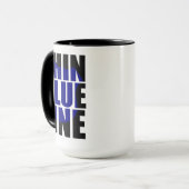 Thin Blue Line Police Support Badge Mok (Voorkant links)