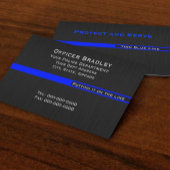 Thin Blue Line Police Support LEO Visitekaartje