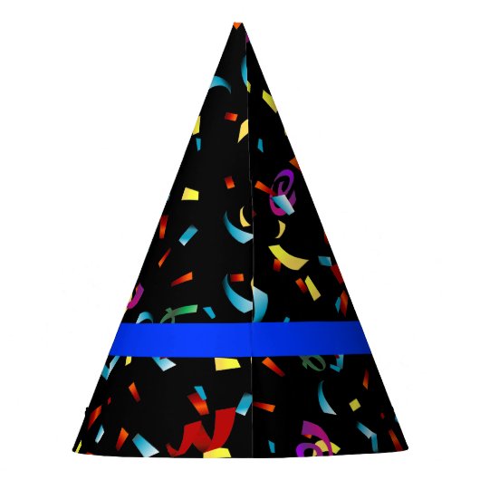 Thin Blue Line Police Thleed Party Confetti Feesthoedjes (Achterkant)