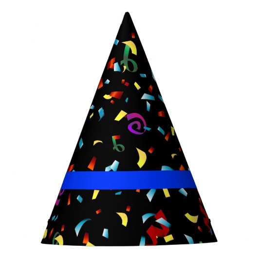 Thin Blue Line Police Thleed Party Confetti Feesthoedjes (Voorkant)