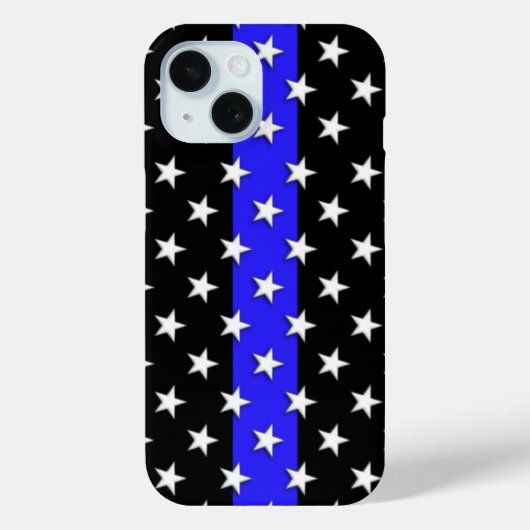 Thin Blue Line Police veel sterren Case-Mate iPhone Case (Achterkant)