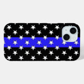 Thin Blue Line Police veel sterren Case-Mate iPhone Case (Achterkant (horizontaal))