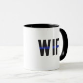 Thin Blue Line Police vrouw Mok (Voorkant rechts)