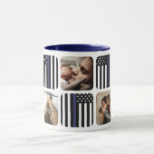 Thin Blue Line Policeman Photo Coffee Mok (Midden)