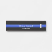 Thin Blue Line - Politie Luitenant Rank Deurteken Deurbordje (Voorkant)