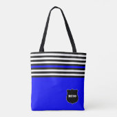 [Thin Blue Line} Politieagent 10-6 Code Boodschapp Tote Bag (Achterkant)