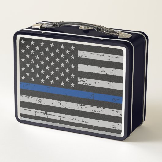 Thin Blue Line - Politieagent - Amerikaanse vlag (Achterkant)