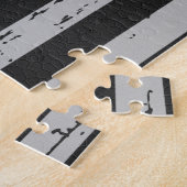 Thin Blue Line - Politieagent - Amerikaanse vlag Legpuzzel (Zijkant)