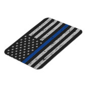 Thin Blue Line - Politieagent - Amerikaanse vlag Magneet (Linkerzijde)
