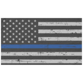 Thin Blue Line - Politieagent - Amerikaanse vlag Tafelkleed (Voorkant (Horizontaal))