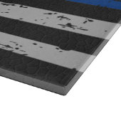 Thin Blue Line - Politieagent - K9 Politiehond Snijplank (Hoek)