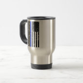 Thin Blue Line - Politieagent - mok koffie (Voorkant links)