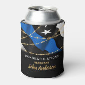 Thin Blue line politieagent Retirement Party Blikjeskoeler (Blikje Voorkant)