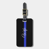 Thin Blue Line: Politievrouw Bagagelabel (Voorkant verticaal)