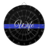 Thin Blue Line: Politievrouw Dartbord (Voorkant)