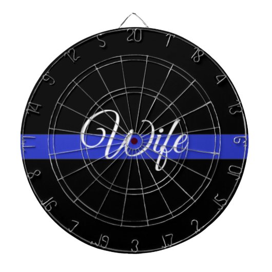 Thin Blue Line: Politievrouw Dartbord (Voorkant)