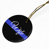 Thin Blue Line: Politievrouw Keramisch Ornament