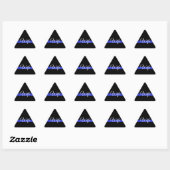 Thin Blue Line: Politievrouw Sticker (Vel)