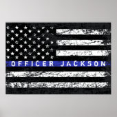 Thin Blue Line Poster (Voorkant)