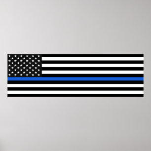 Thin Blue Line Poster