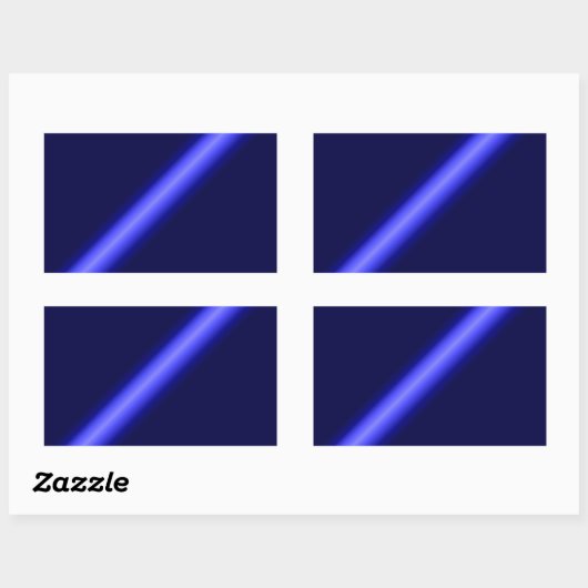 Thin Blue Line Rechthoekige Sticker (Vel)