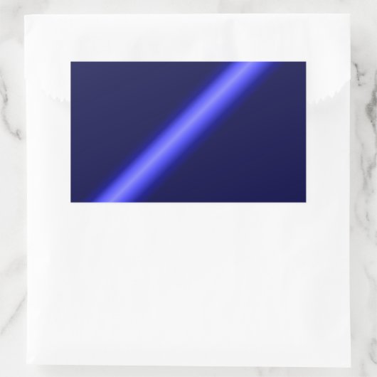 Thin Blue Line Rechthoekige Sticker (Tas)