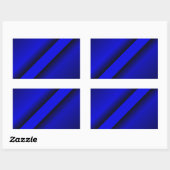 Thin Blue Line Rechthoekige Sticker (Vel)