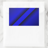 Thin Blue Line Rechthoekige Sticker (Tas)