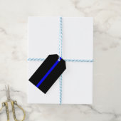 Thin Blue Line Remembrance op een Cadeaulabel (Met Touw)